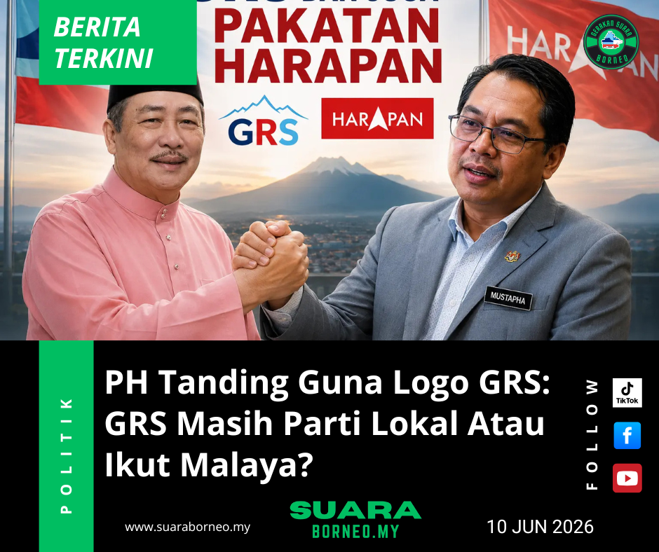PH Bertanding guna logo GRS di Sabah