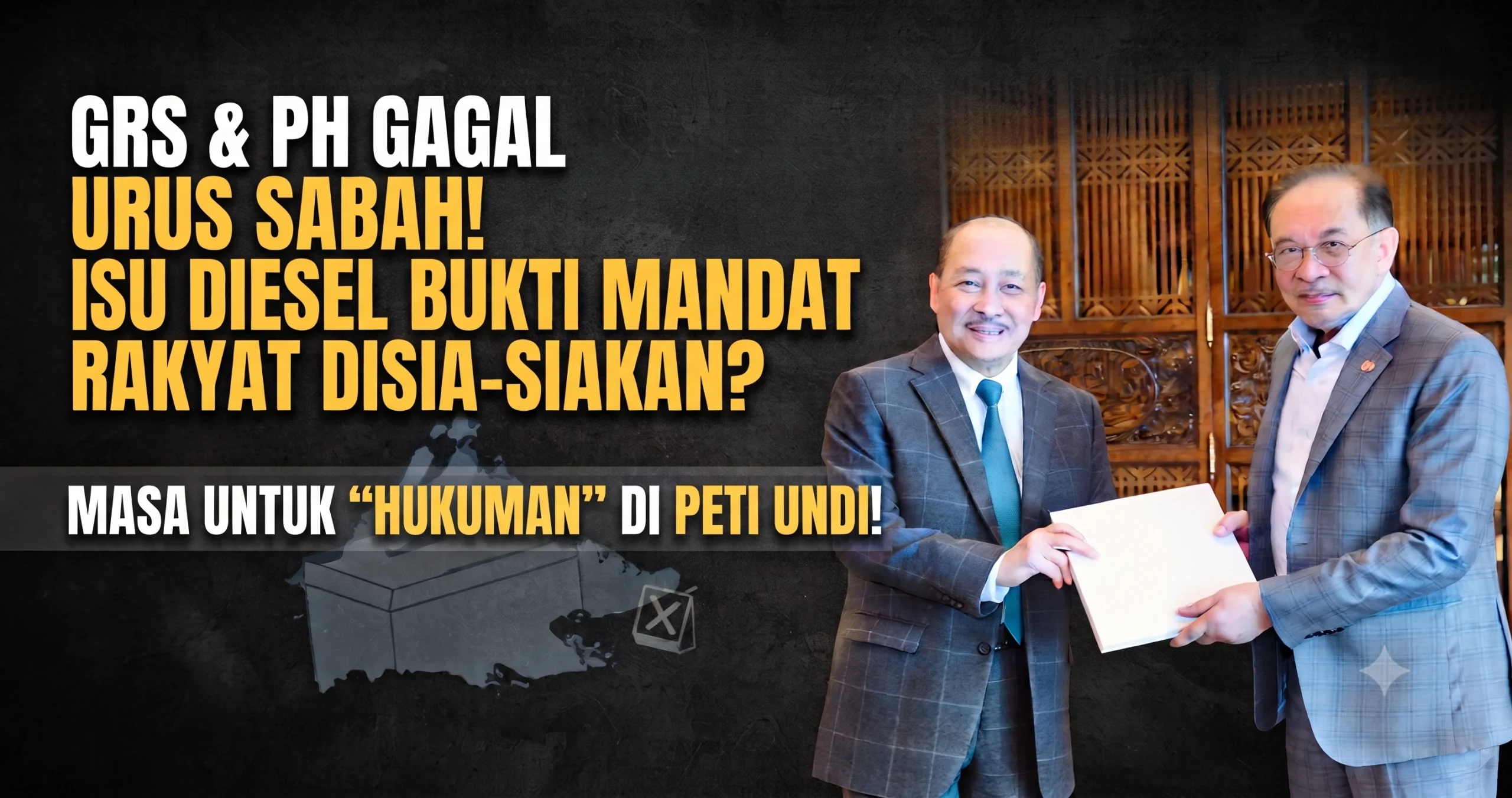 Pemimpin GRS & PH ketika sesi sidang media di Sabah