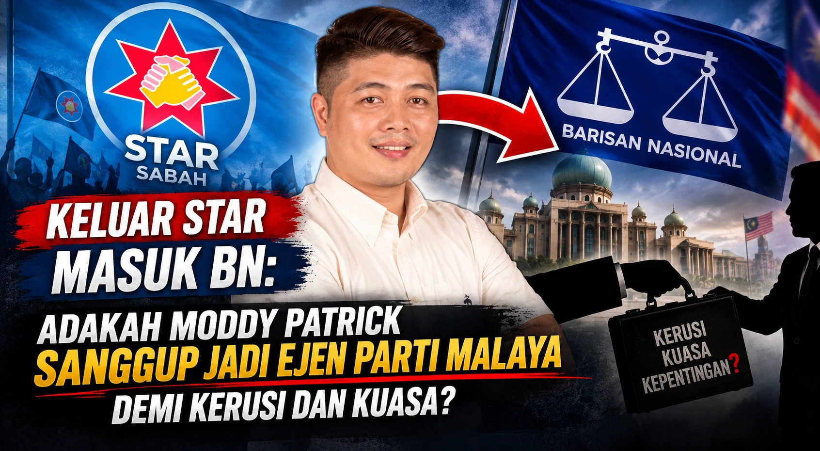 Moddy Patrick mengumumkan keluar Parti STAR Sabah dan menyertai Barisan Nasional Liawan