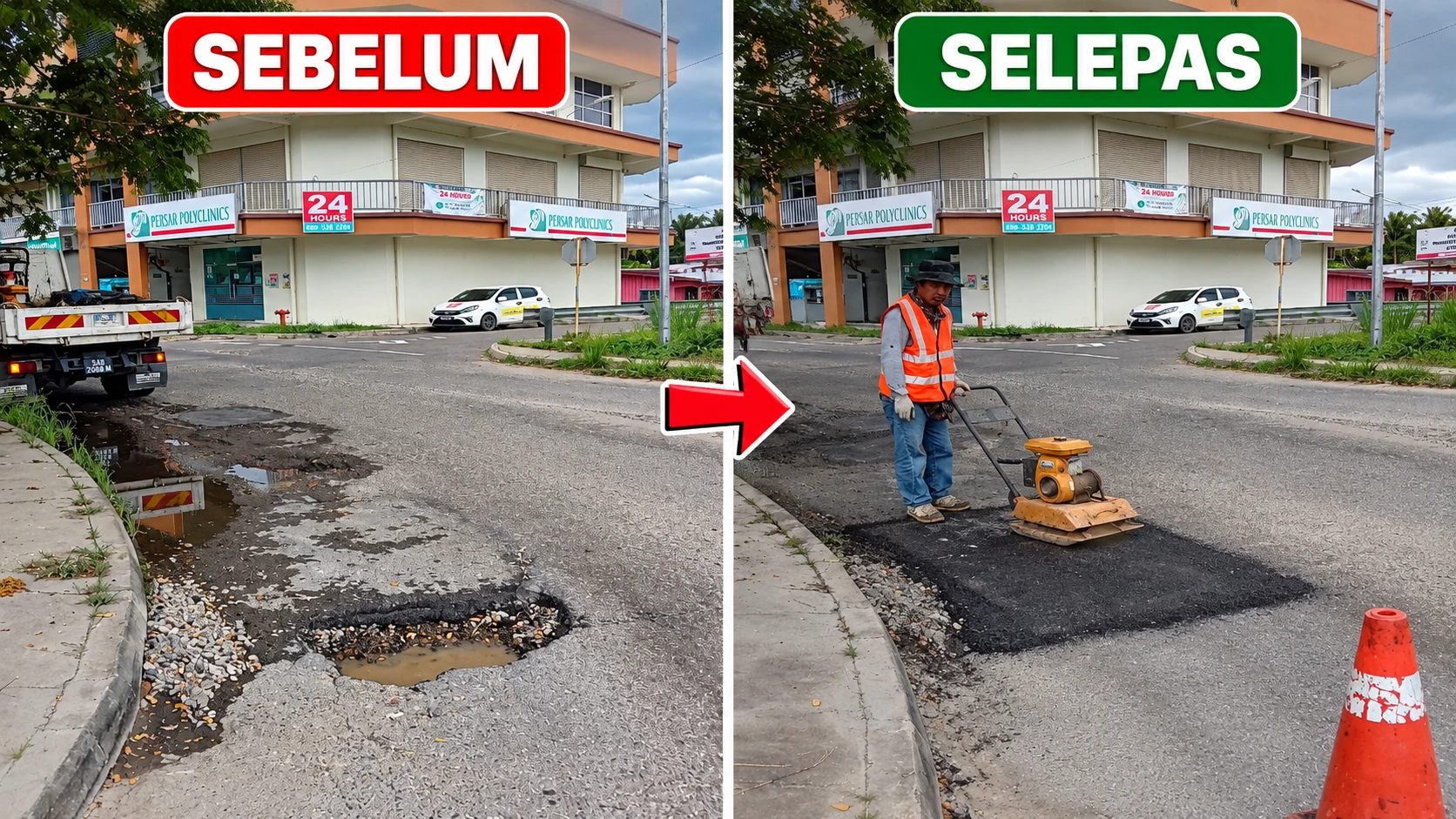 Nik Nadzri Ambil Berat Infrastruktur Jalan Di Keningau