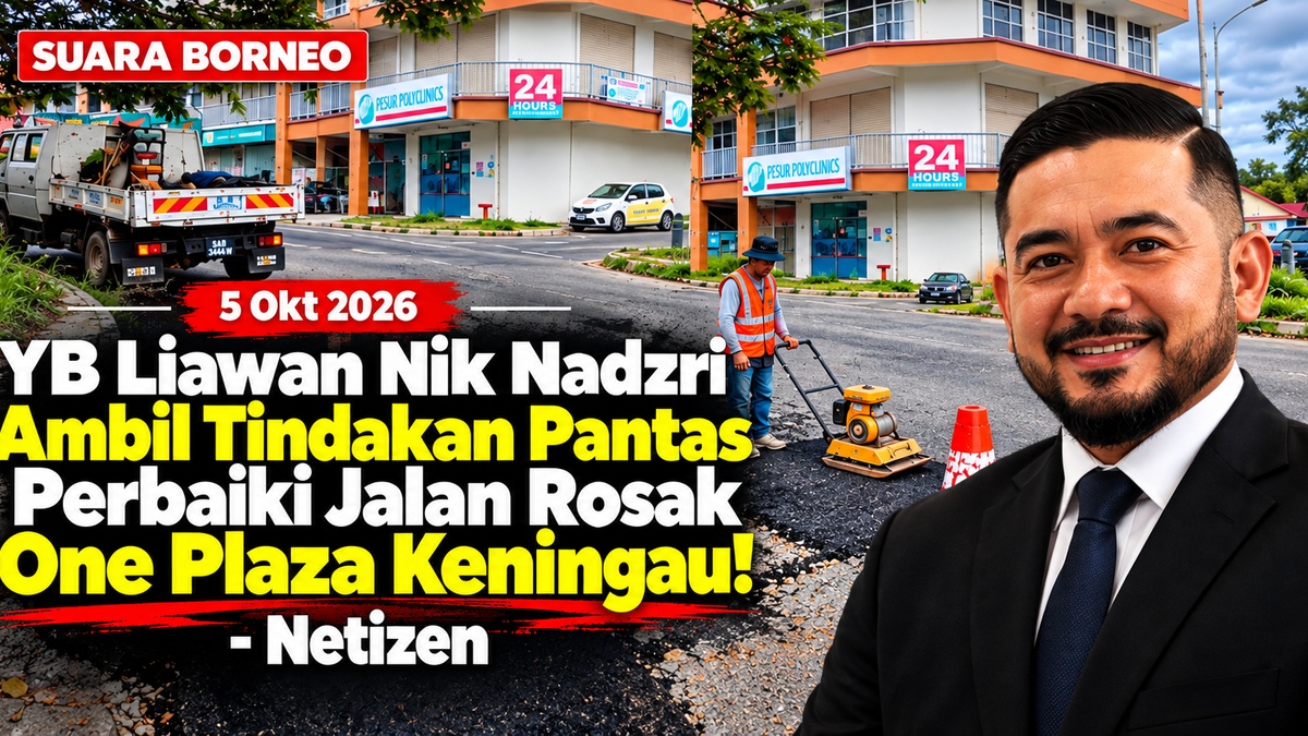 Nik Nadzri Dan Usaha Memperbaiki Jalan Rosak Keningau